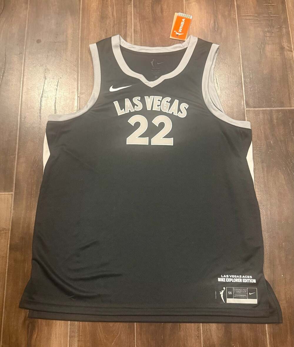 Nike Las Vegas Aces A'ja Wilson #22 Explorer Edition WNBA Jersey Size 56